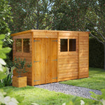 Power Overlap Pent Shed 10x4 ft