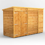 Power Overlap Pent Shed 10x4 ft