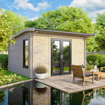 Power 12x10 ft Apex Log Cabin 44mm