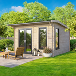 Power 12x10 ft Apex Log Cabin 44mm