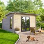 Power 12x12 ft Apex Log Cabin 44mm