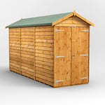 Power Overlap Apex Shed 12x4 ft