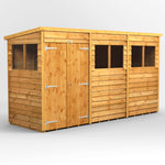 Power Overlap Pent Shed 12x4 ft