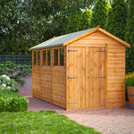 Power Overlap Apex Shed 12x6 ft