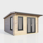 Power 12x10 ft Apex Log Cabin 44mm