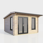 Power 12x10 ft Apex Log Cabin 44mm