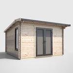 Power 12x12 ft Apex Log Cabin 44mm