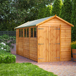 Power Overlap Apex Shed 14x6 ft