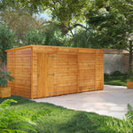 Power Overlap Pent Shed 14x6 ft