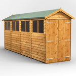 Power Overlap Apex Shed 16x4 ft