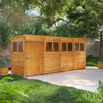 Power Overlap Pent Shed 16x4 ft