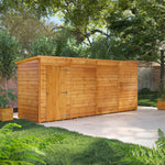 Power Overlap Pent Shed 16x4 ft