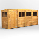 Power Overlap Pent Shed 16x4 ft