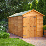 Power Overlap Apex Shed 16x6 ft