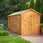 Power Overlap Apex Shed 16x6 ft