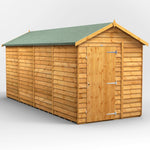 Power Overlap Apex Shed 16x6 ft
