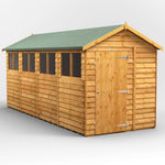 Power Overlap Apex Shed 16x6 ft