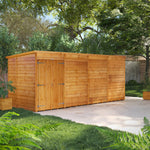 Power Overlap Pent Shed 16x6 ft
