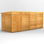 Power Overlap Pent Shed 16x6 ft
