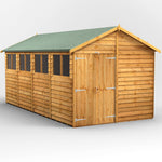 Power Overlap Apex Shed 16x8 ft