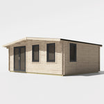 Power 16x20 ft Chalet Log Cabin 44mm