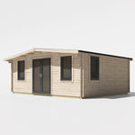 Power 16x20 ft Chalet Log Cabin 44mm