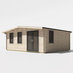 Power 16x20 ft Chalet Log Cabin 44mm