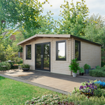 Power 18x16 ft Chalet Log Cabin 44mm
