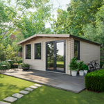 Power 18x16 ft Chalet Log Cabin 44mm
