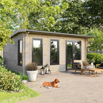 Power 18x18 ft Apex Log Cabin 44mm
