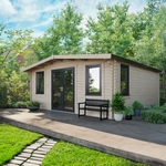 Power 18x18 ft Chalet Log Cabin 44mm