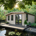 Power 18x18 ft Chalet Log Cabin 44mm