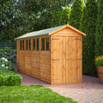 Power Overlap Apex Shed 18x4 ft