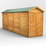 Power Overlap Apex Shed 18x4 ft