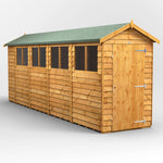 Power Overlap Apex Shed 18x4 ft