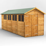 Power Overlap Apex Shed 18x6 ft