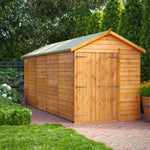 Power Overlap Apex Shed 18x6 ft