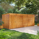 Power Overlap Pent Shed 18x6 ft