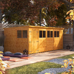 Power Pent Garden Shed 18x8 ft