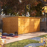 Power Pent Garden Shed 18x8 ft