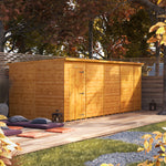 Power Pent Garden Shed 18x8 ft