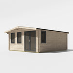Power 18x16 ft Chalet Log Cabin 44mm
