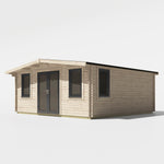 Power 18x18 ft Chalet Log Cabin 44mm