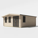 Power 18x18 ft Chalet Log Cabin 44mm