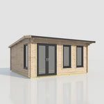 Power 18x18 ft Apex Log Cabin 44mm