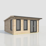 Power 18x18 ft Apex Log Cabin 44mm