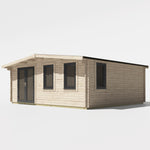 Power 18x20 ft Chalet Log Cabin 44mm