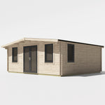 Power 18x20 ft Chalet Log Cabin 44mm