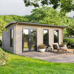 Power 20x16 ft Apex Log Cabin 44mm