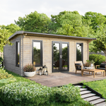 Power 20x18 ft Apex Log Cabin 44mm